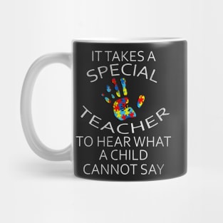 Autism Inspirational Quote Puzzle Support Hands Autistic Awareness Gifts Mug